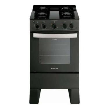 Imagem de Fogão 4 Bocas Atlas Tropical Glass Com Mesa De Vidro Cor Preto