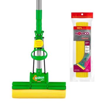Imagem de Mop Rodo Esponja Absorvente Com Cabo Extensor + Refil Extra - Bettanin