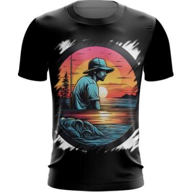 Imagem de Camiseta Dryfit Pesca Esportiva Pôr do Sol Peixes 13 - Kasubeck Store®
