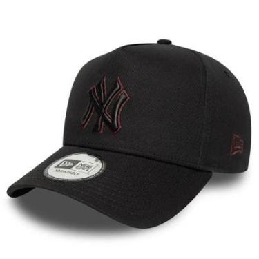 Imagem de Boné New Era 9FORTY E-Frame New York Yankees Outline Preto-Unissex