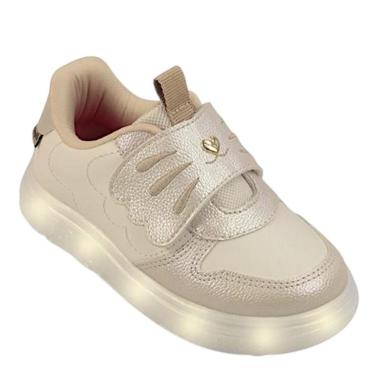 Imagem de TÊNIS DE LED INFANTIL PAMPILI SNEAKER LUZ COELHINHO NUDE-Feminino