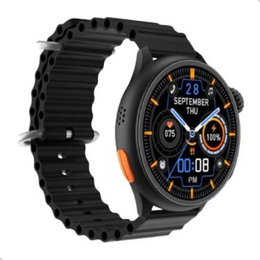 Imagem de Relogio Sportivo Smartwatch Inteligente HW3 Ultra Max Preto Redondo Or