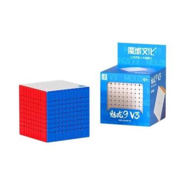 Imagem de Cubo Mágico 9x9x9 Moyu Meilong Profissional, Quebra-Cabeça Antiestress