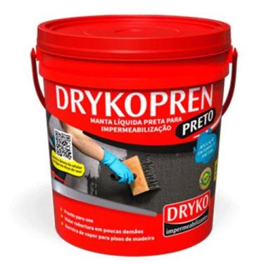 Imagem de Drykopren Preto Emulsão Asfaltica Balde 18L