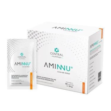 Imagem de Aminnu tangerina livre de xilitol 10g 30 saches - Central Nutrition