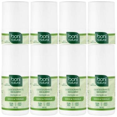 Imagem de Kit 8 Desodorante Boni Natural Roll-On Natural Coco E Toranja Vegano 2