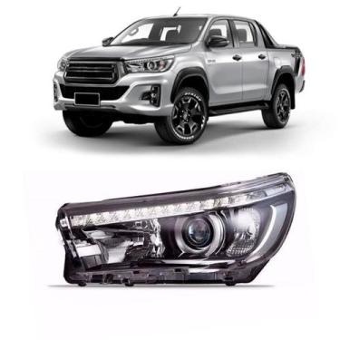 Imagem de Farol Hilux Pick Up 2016 a 2020 Elétrico Com Led e Motor - SP ACESSÓRI