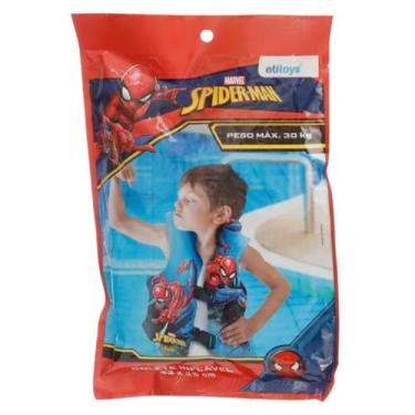 Imagem de Colete Infantil Inflável Spider-Man 43x35cm 30kg - Etitoys