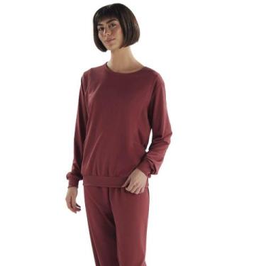 Imagem de Pijama Feminino Longo Pzama 50262 Jogger, Vermelho, M