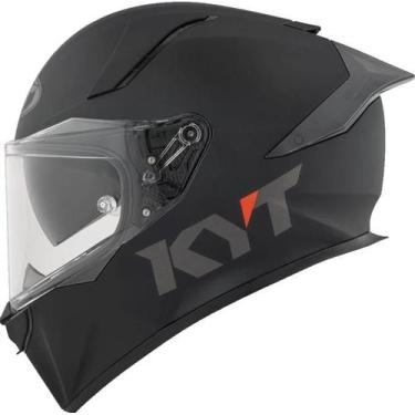 Imagem de Capacete kyt r2r plain matt black /e06 56/s, Black/Mate, 61/XL