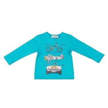 Imagem de Camiseta Infantil Menino Divertida  - kiki & Mily, Verde água, 3