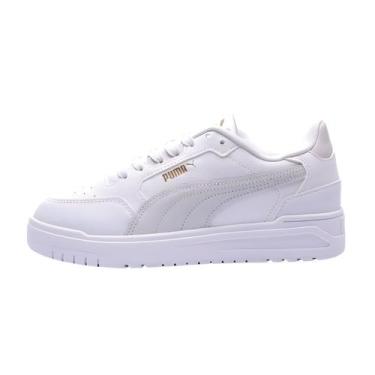 Imagem de Tênis Feminino Puma Shuffle Downtown Casual -, Branco, Cinza, 35