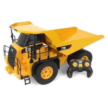 Imagem de Caminhão De Controle Remoto Cat 770 Escala 1/12, Amarelo