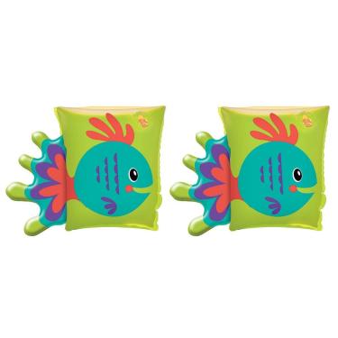 Imagem de Boia de Braço Infantil Inflável Peixinho Verde Mor