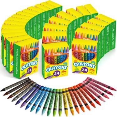 Imagem de Lápis de cor Toidgy, 24 unidades, pacote de 36 a granel, cores variada