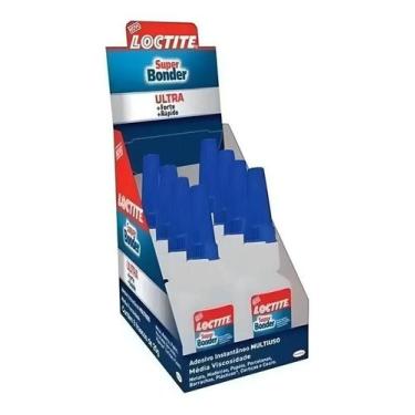 Imagem de Super Bonder 20 Gramas Ultra Caixa C/8 Um Multiuso Loctite - HENKEL 