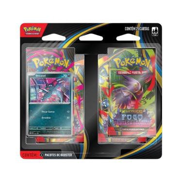 Imagem de Cartas Pokémon Copag Megaevolução Fogo Fantasmagórico Blister Quádruplo
