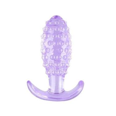 Imagem de Plug Anal em Silicone Texturizado com Bolinhas - 12,0 cm x 4,0 cm - no