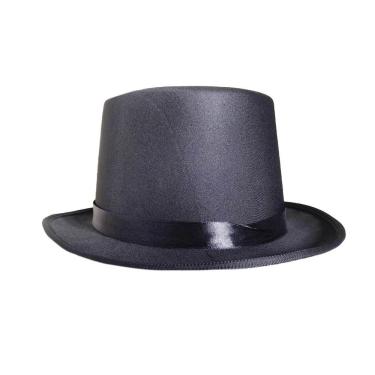 Imagem de Cartola de Mágico Alta em Cetim 12cm para Fantasia e Eventos Extra Festas