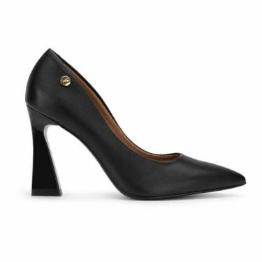 Imagem de Sapato Scarpin Vizzano Pelica Salto Taça Alto, Preto, 35