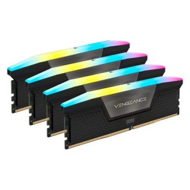 Imagem de Memória RAM Corsair Vengeance RGB 96GB (4x24GB) DDR5 6000MHz - CMH96GX