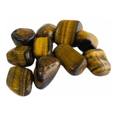 Imagem de Pedra Olho De Tigre Rolada 200g Extra - Mandala Esotérica