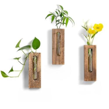 Imagem de Estação de propagação de plantas para parede Walasis em madeira decora