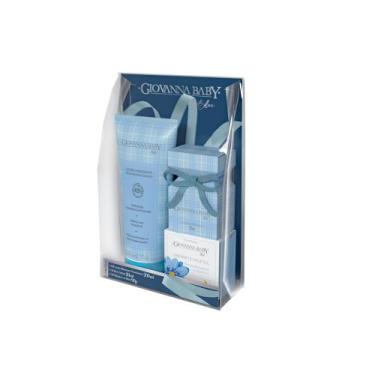 Imagem de Kit Giovanna Baby Blue Loção Hidratante 200ml + Deo Colonia 20ml + Sab