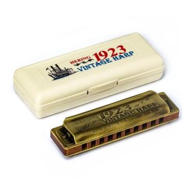 Imagem de Gaita hering vintage harp  1020gh hight em  sol