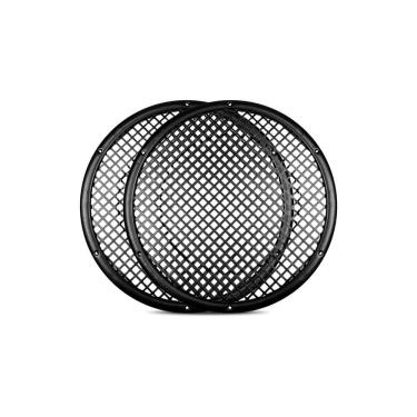Imagem de Tela para Alto Falante Permak Furo Quadrado 12 Proteção Profissional com Garra Ferro e PVC Bivolt Preto