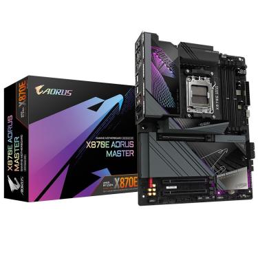 Imagem de Placa Mãe X870E AORUS Master com DDR5 e Pcie 5.0 RGB Wi-Fi 6e 10GbE M.2 Gen5 Gigabyte