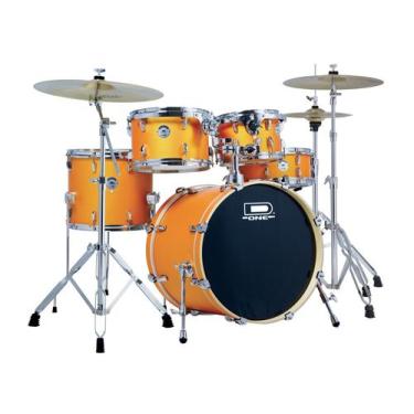 Imagem de Bateria D One Rocket DR20 OSS Orange Satin Sparkle Laranja Fosco Bumbo
