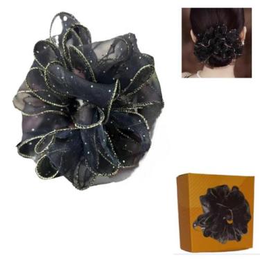 Imagem de Elástico para Cabelo Xiangwenlan com Tela e Strass 18 cm