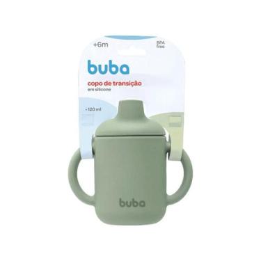Imagem de Copo Silicone Infantil Buba 120ml Verde Livre de BPA