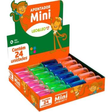 Imagem de Apontador com Deposito Mini Cores (S) DP.C/24 - Leonora