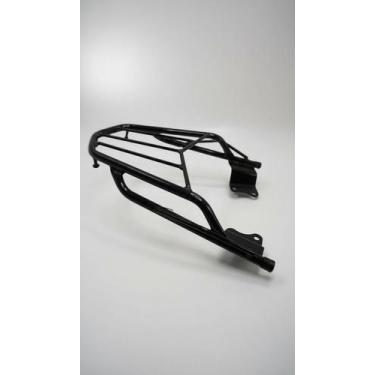 Imagem de Bagageiro Moto Aço Tubular Preto Suporte Carga - Congratulations Store