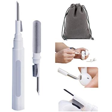 Imagem de Caneta de limpeza multifuncional para fone de ouvido Ds/Air P?ds Pro/Freebuds, ferramenta de limpeza de fone de ouvido sem fio com compartimento de carregamento