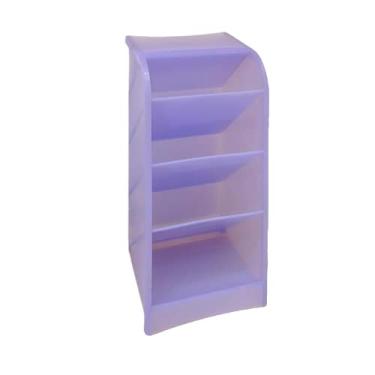 Imagem de Organizador de mesa para canetas, suporte de pincel, suporte de lápis de mesa para materiais escolares, artigos de papelaria Kawaii e caixa de armazenamento de maquiagem de escritório