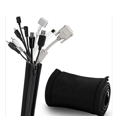 Imagem de Luva Esconder Cabos Cabos E Fios 1 Metro Flexivel Com Zíper