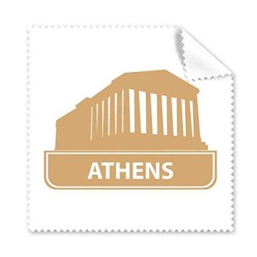 Imagem de Athens Greece Pano de limpeza com estampa de marco amarelo, 5 peças