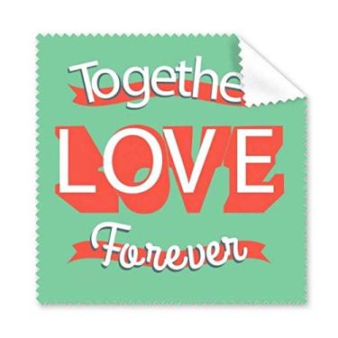 Imagem de Pano de limpeza Together Love Forever para o dia dos namorados, 5 peças