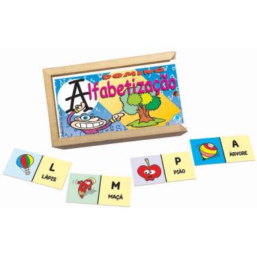Imagem de Jogo de Dominó Infantil Alfabetização