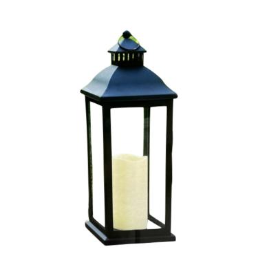 Imagem de Porta Vela Lanterna Decorativa Com Pilha - 54x20x20cm