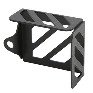 Imagem de Protetor de reservatório de fluido de freio traseiro de aço carbono protetor de reservatório de freio traseiro de motocicleta acessório de substituição para CB125R CB2150R CB250R CB300R CB500X (preto)