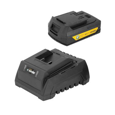 Imagem de Kit Carregador Bivolt ICBV1805 e Bateria 18V 2Ah IBV1802 Vonder