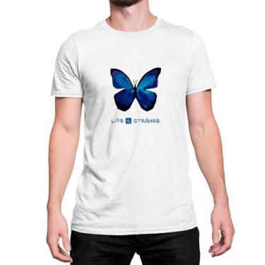 Imagem de Camiseta Life Is Strage Butterfly Azul Blue Asas - Mecca
