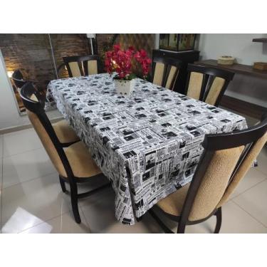 Imagem de Toalha De Mesa Impermeável 1,50 X 4,00 Mt 12 Cadeiras Hidrorepelente -