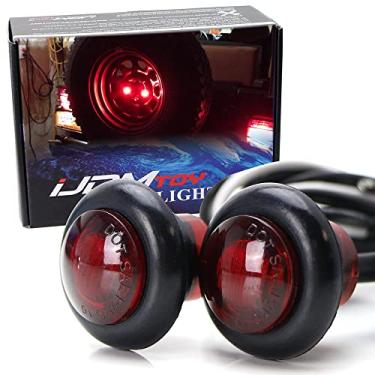 Imagem de iJDMTOY Par de parafusos de reposição de montagem traseira inserção de porca vermelho 3º kit de luz de freio LED compatível com Jeep Wrangler TJ JK JL