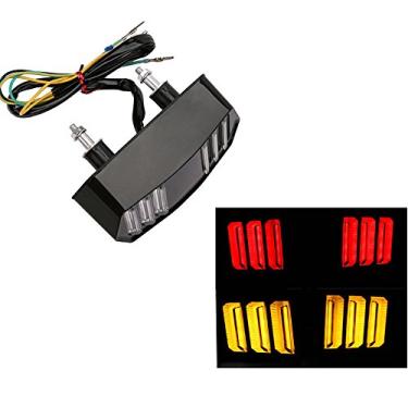 Imagem de Yibid Luz traseira integrada de LED para Honda Grom MSX 125 2014-2018 Conjunto de luz traseira sequencial para MSX125 CBR650F CTX700 CTX700N Lente transparente