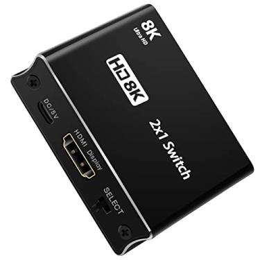 Imagem de TECKEEN Divisor de conversor de tela adaptador de interruptor 2 em 1 de alta velocidade HDMI 8K 4K 1080P para Xbox para PS5